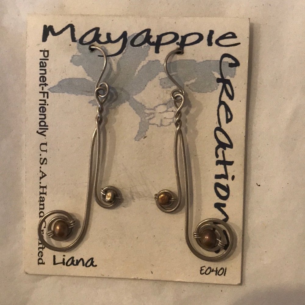 Recycled Argentium Sterling Silver Earrings.